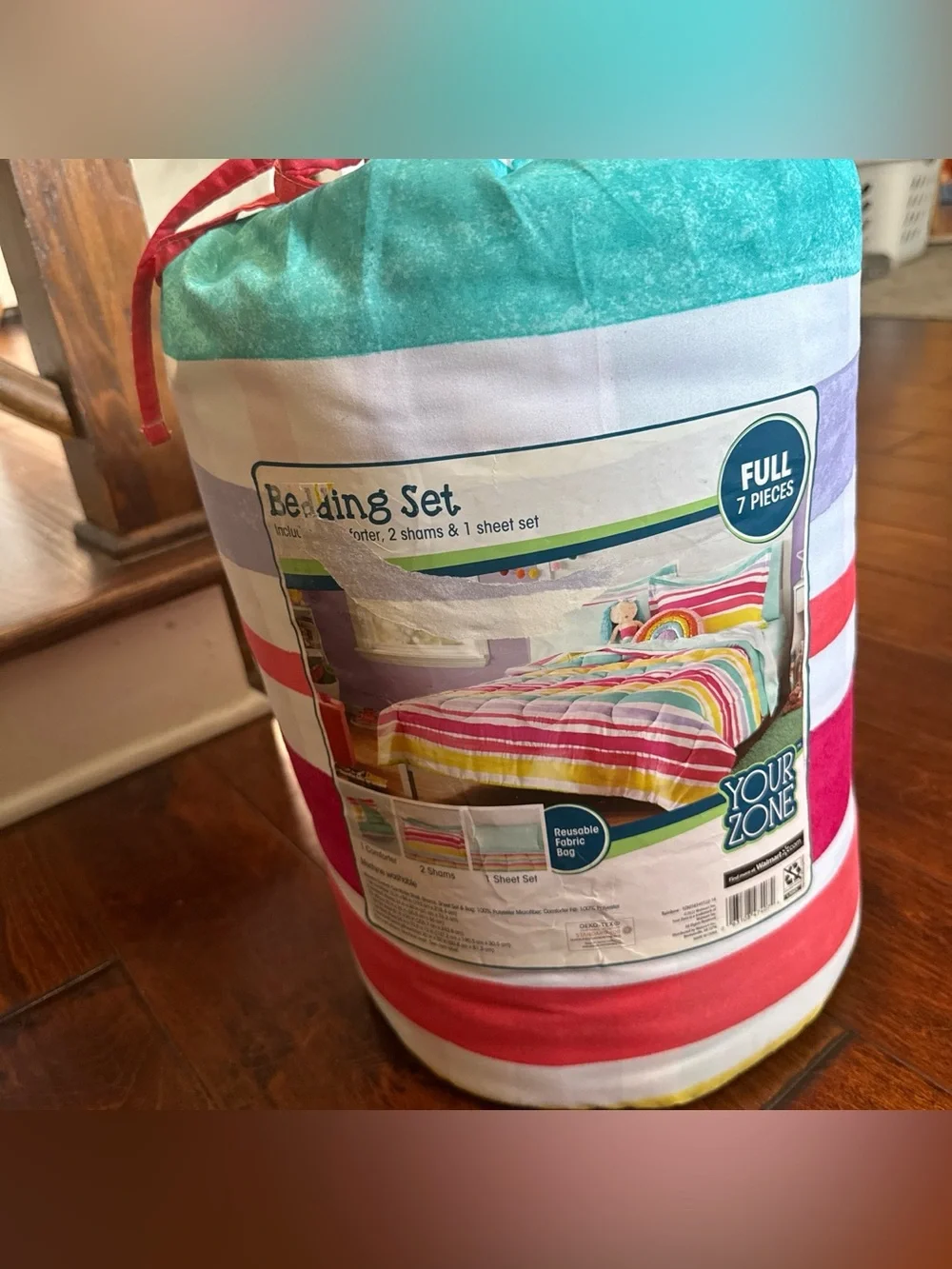 Rainbow Stripe full Bedding Set